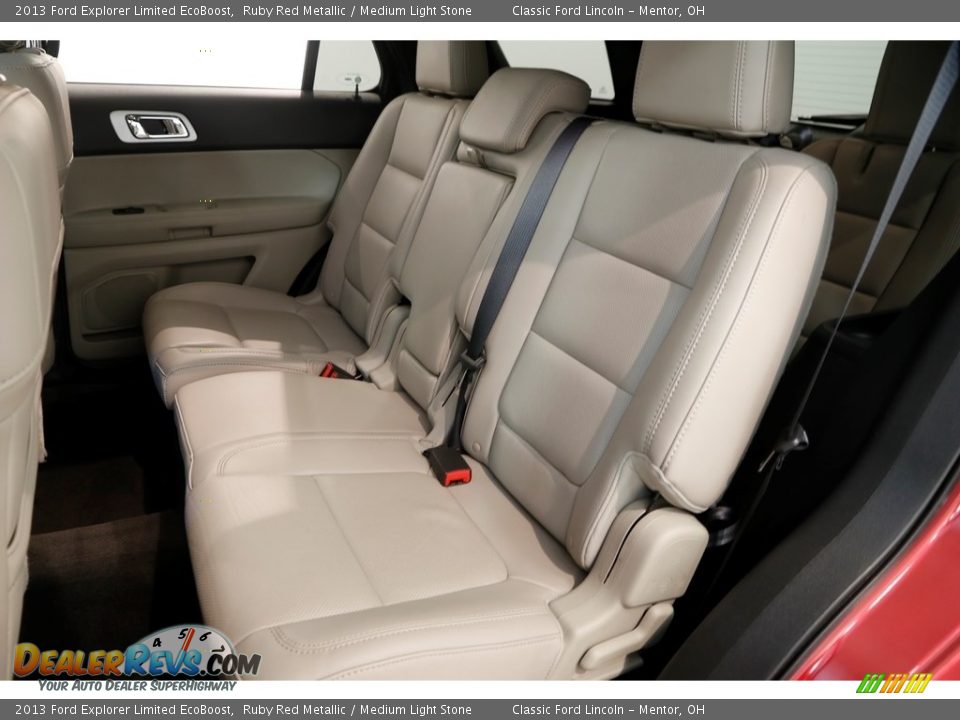2013 Ford Explorer Limited EcoBoost Ruby Red Metallic / Medium Light Stone Photo #17