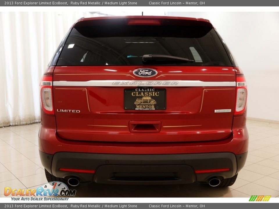 2013 Ford Explorer Limited EcoBoost Ruby Red Metallic / Medium Light Stone Photo #19