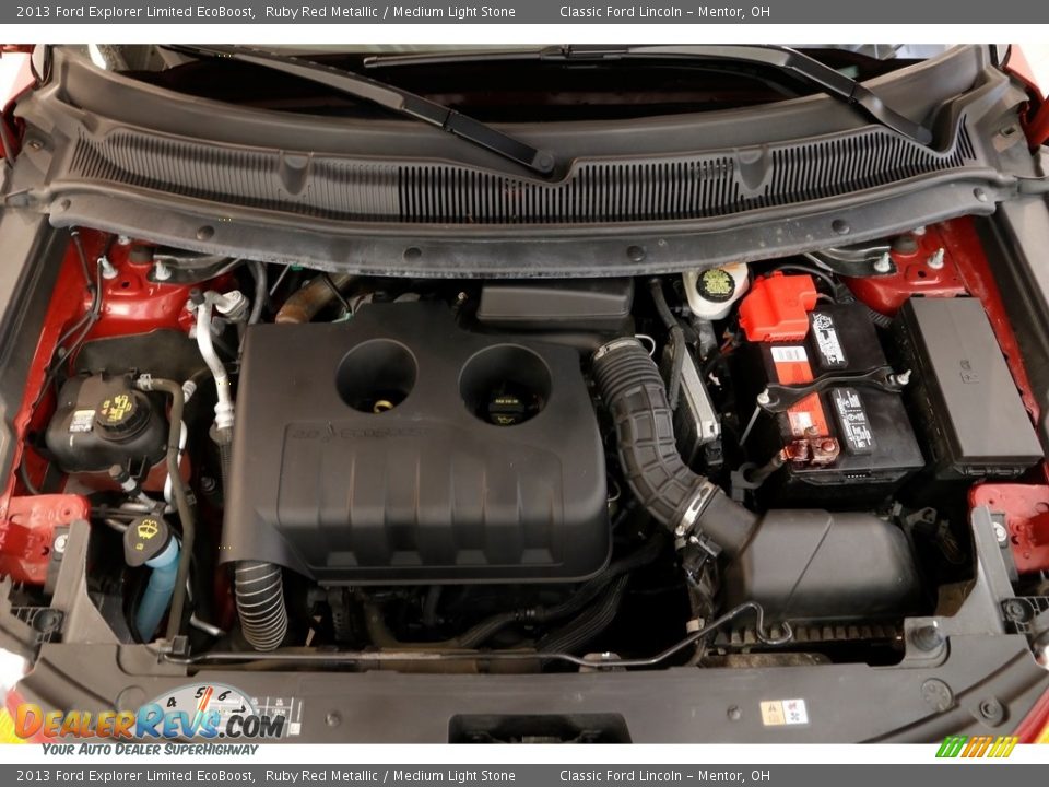 2013 Ford Explorer Limited EcoBoost Ruby Red Metallic / Medium Light Stone Photo #20