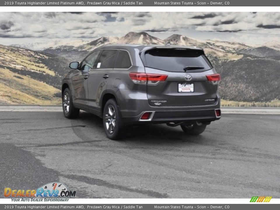 2019 Toyota Highlander Limited Platinum AWD Predawn Gray Mica / Saddle Tan Photo #3