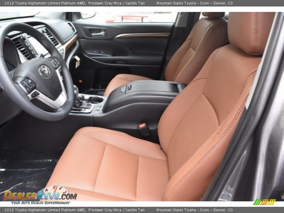 2019 Toyota Highlander Limited Platinum AWD Predawn Gray Mica / Saddle Tan Photo #6