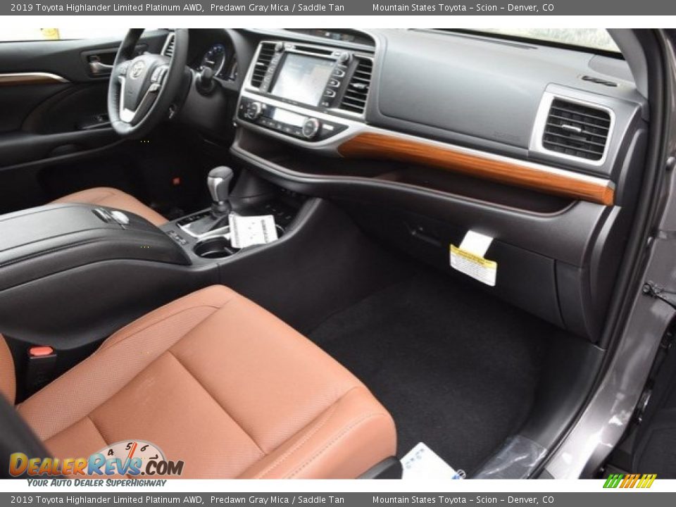 2019 Toyota Highlander Limited Platinum AWD Predawn Gray Mica / Saddle Tan Photo #11
