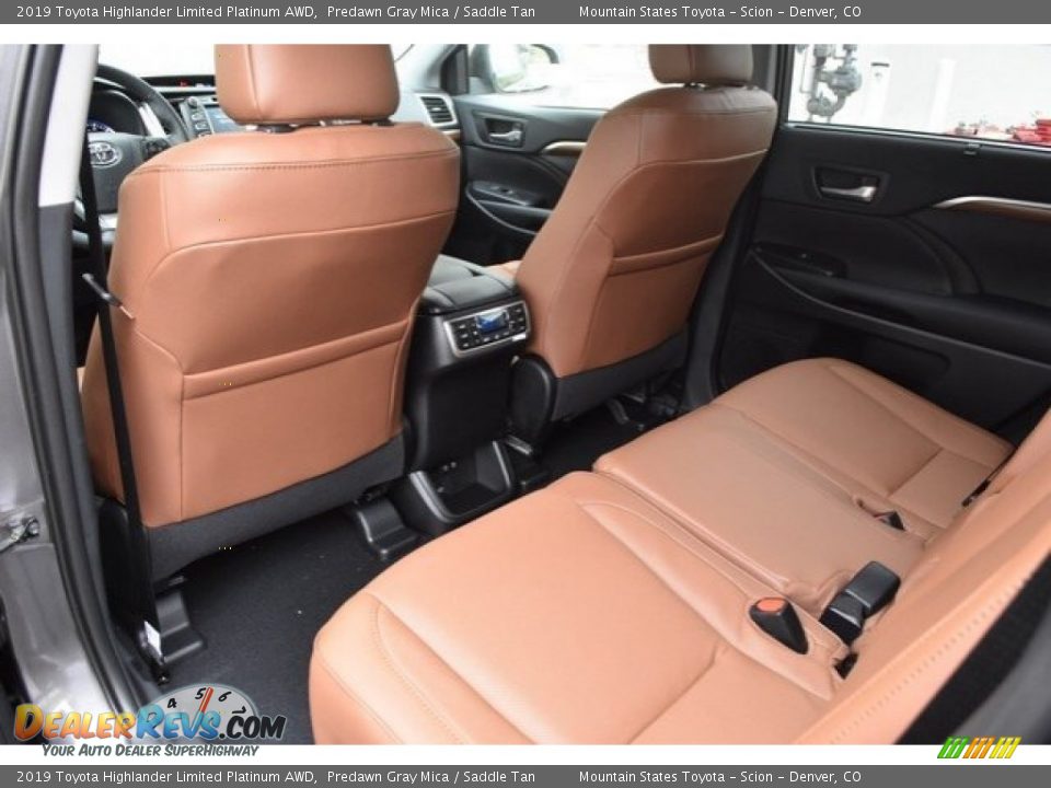 2019 Toyota Highlander Limited Platinum AWD Predawn Gray Mica / Saddle Tan Photo #14