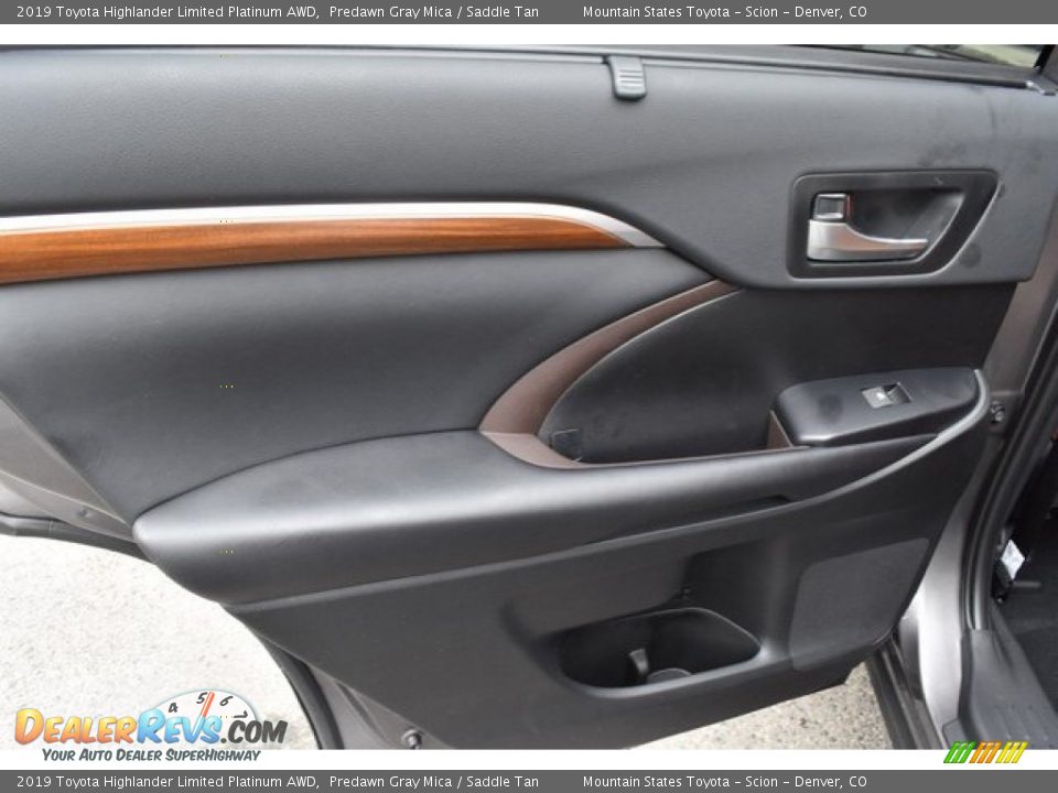 2019 Toyota Highlander Limited Platinum AWD Predawn Gray Mica / Saddle Tan Photo #23