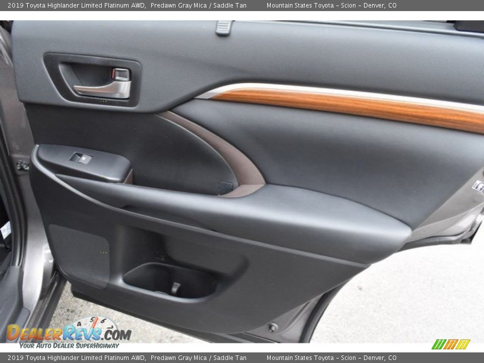 2019 Toyota Highlander Limited Platinum AWD Predawn Gray Mica / Saddle Tan Photo #25