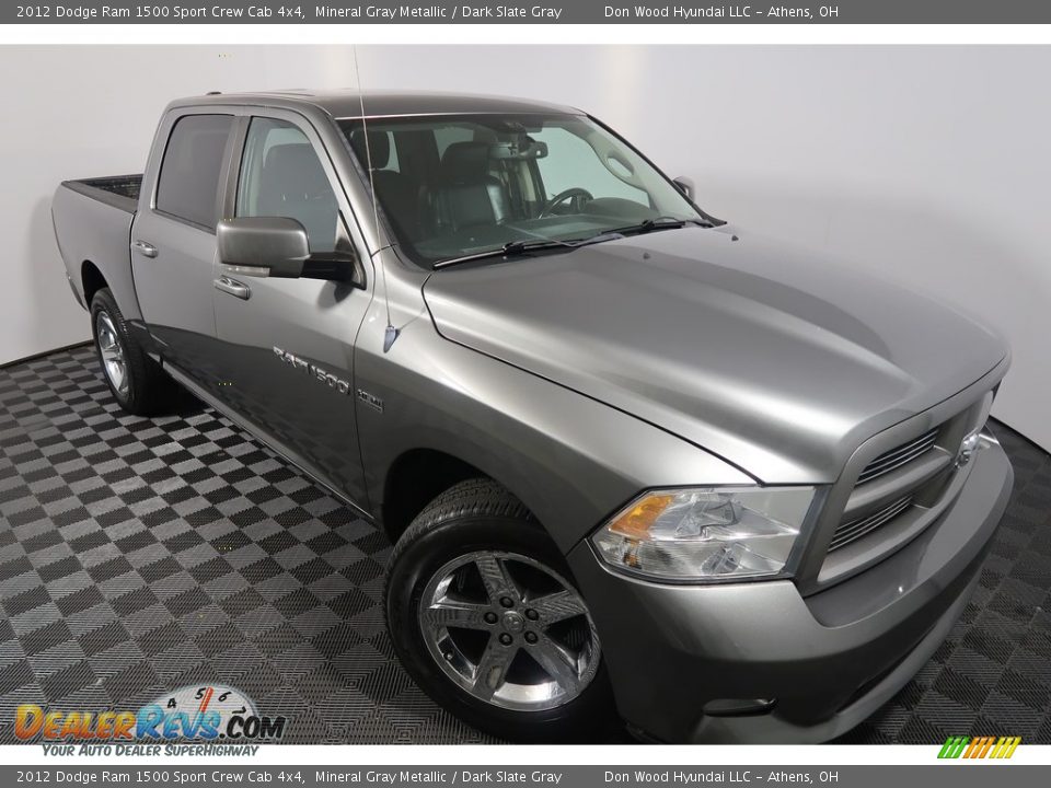2012 Dodge Ram 1500 Sport Crew Cab 4x4 Mineral Gray Metallic / Dark Slate Gray Photo #2