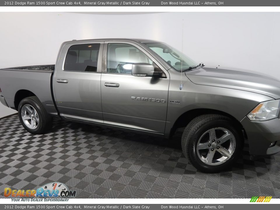 2012 Dodge Ram 1500 Sport Crew Cab 4x4 Mineral Gray Metallic / Dark Slate Gray Photo #3