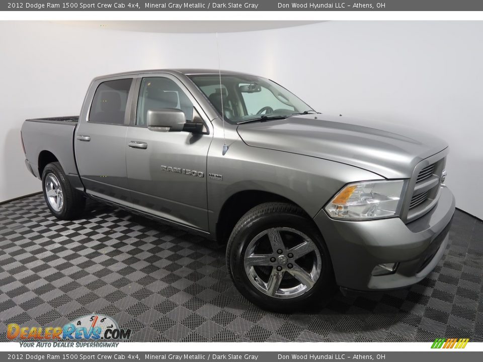 2012 Dodge Ram 1500 Sport Crew Cab 4x4 Mineral Gray Metallic / Dark Slate Gray Photo #4