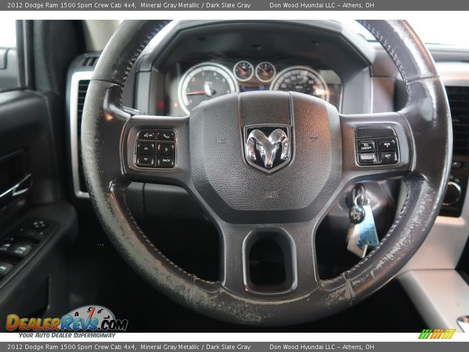 2012 Dodge Ram 1500 Sport Crew Cab 4x4 Mineral Gray Metallic / Dark Slate Gray Photo #16