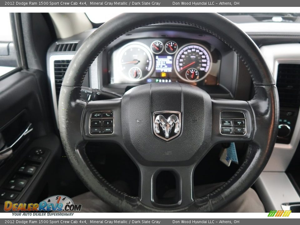 2012 Dodge Ram 1500 Sport Crew Cab 4x4 Mineral Gray Metallic / Dark Slate Gray Photo #18
