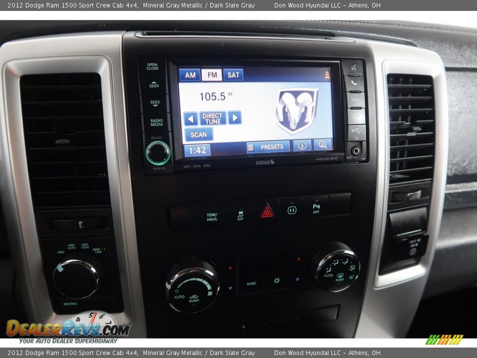 2012 Dodge Ram 1500 Sport Crew Cab 4x4 Mineral Gray Metallic / Dark Slate Gray Photo #22