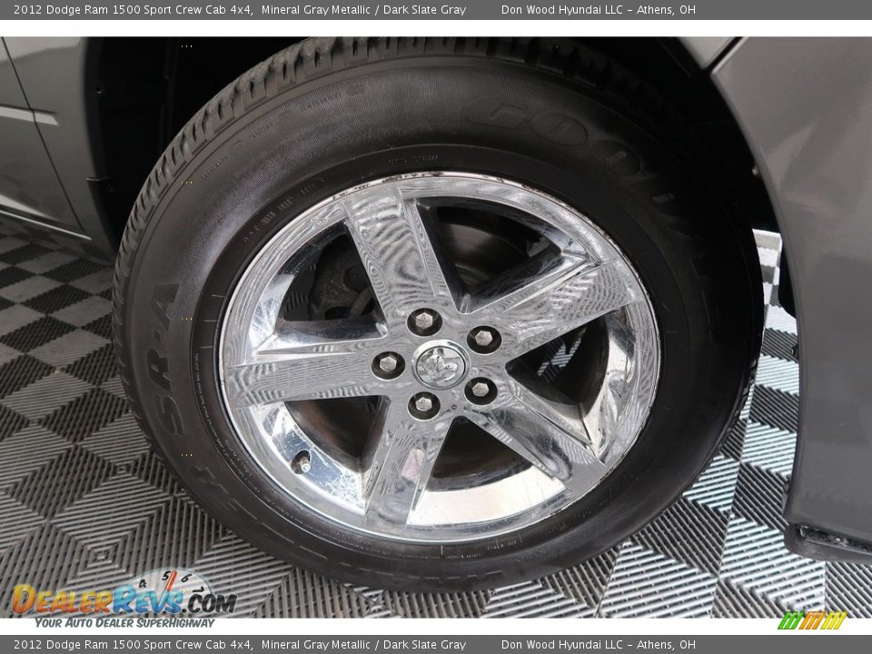 2012 Dodge Ram 1500 Sport Crew Cab 4x4 Mineral Gray Metallic / Dark Slate Gray Photo #25