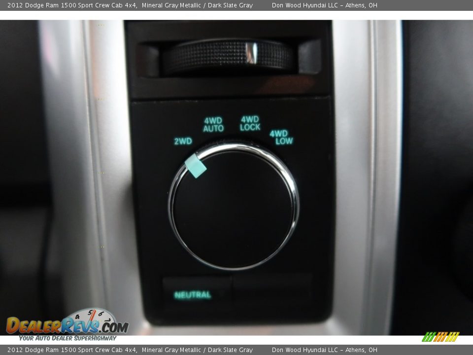 2012 Dodge Ram 1500 Sport Crew Cab 4x4 Mineral Gray Metallic / Dark Slate Gray Photo #36