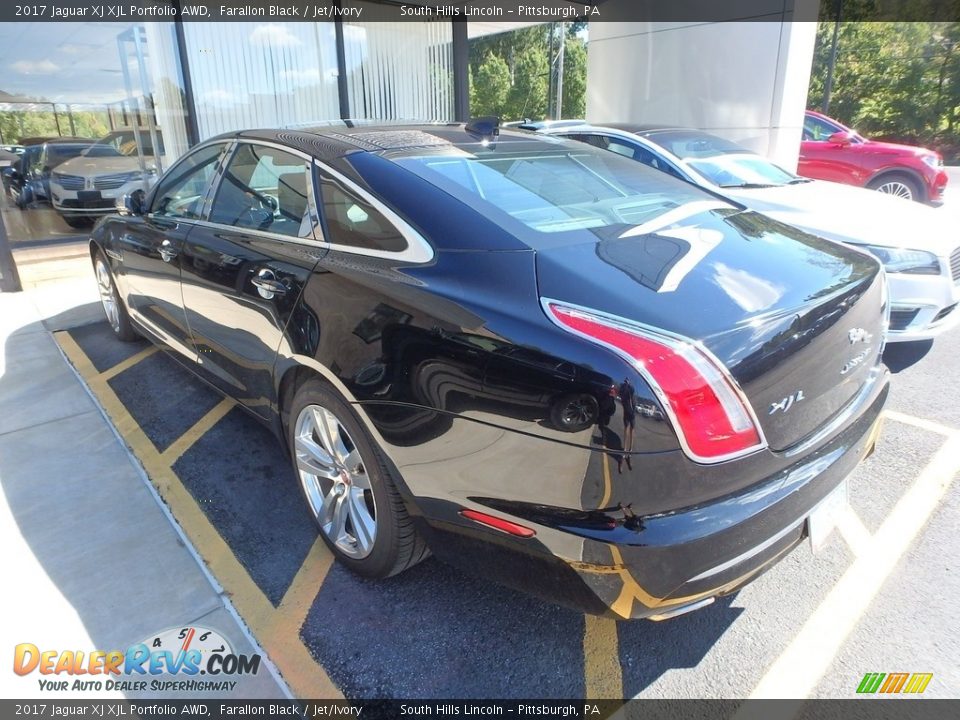 2017 Jaguar XJ XJL Portfolio AWD Farallon Black / Jet/Ivory Photo #2