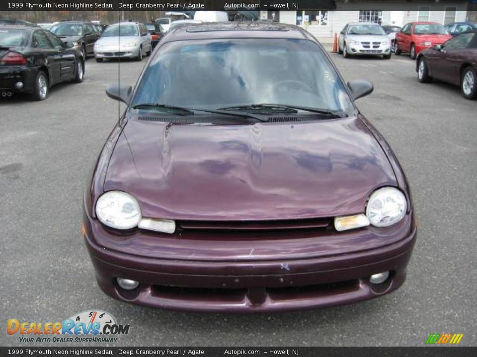 1999 Plymouth Neon Highline Sedan Deep Cranberry Pearl / Agate Photo #1