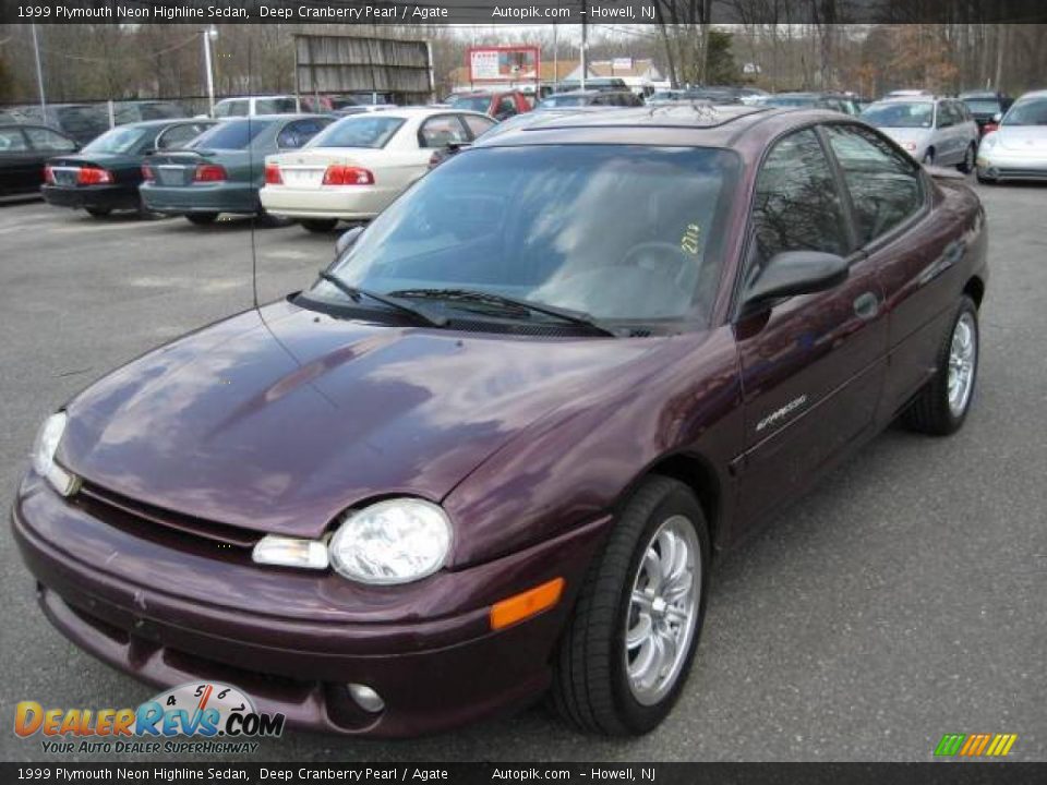 1999 Plymouth Neon Highline Sedan Deep Cranberry Pearl / Agate Photo #2