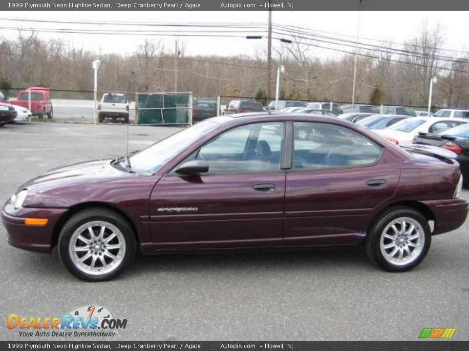 1999 Plymouth Neon Highline Sedan Deep Cranberry Pearl / Agate Photo #3