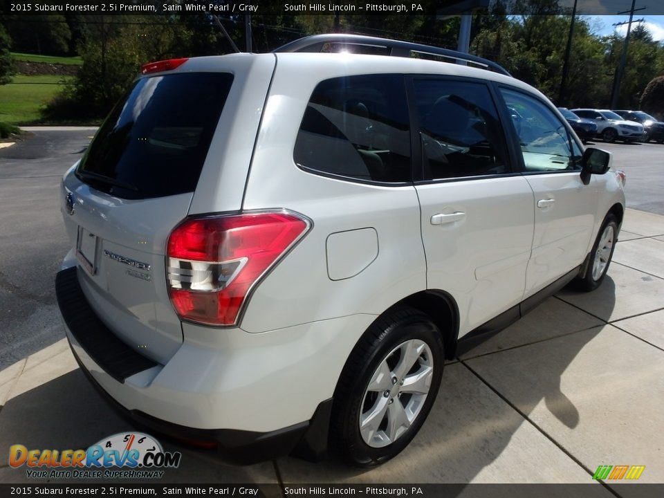 2015 Subaru Forester 2.5i Premium Satin White Pearl / Gray Photo #6