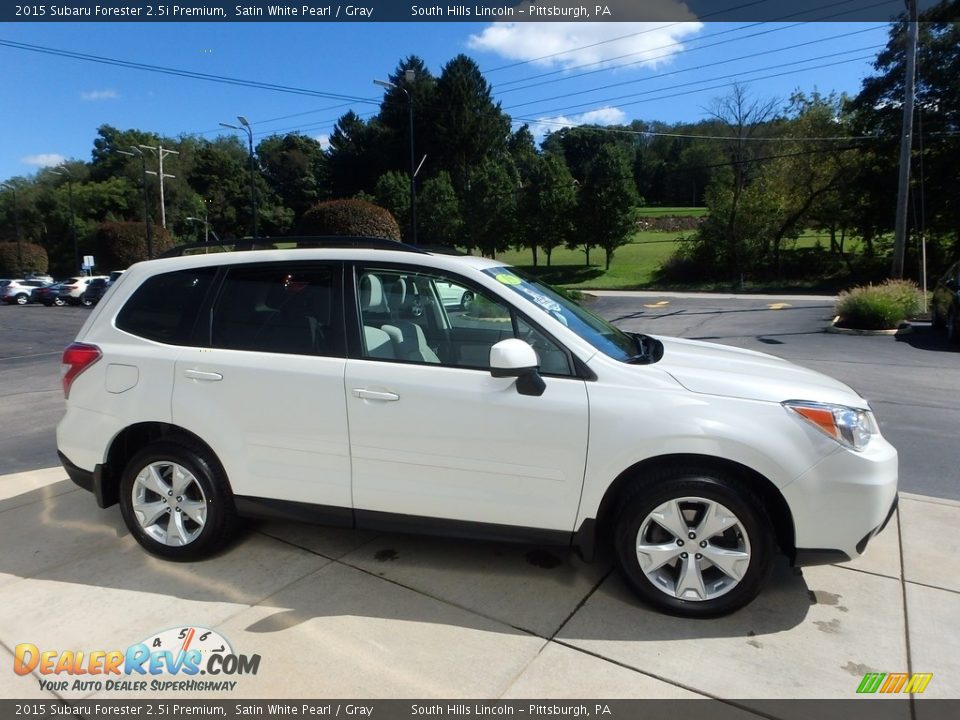2015 Subaru Forester 2.5i Premium Satin White Pearl / Gray Photo #7