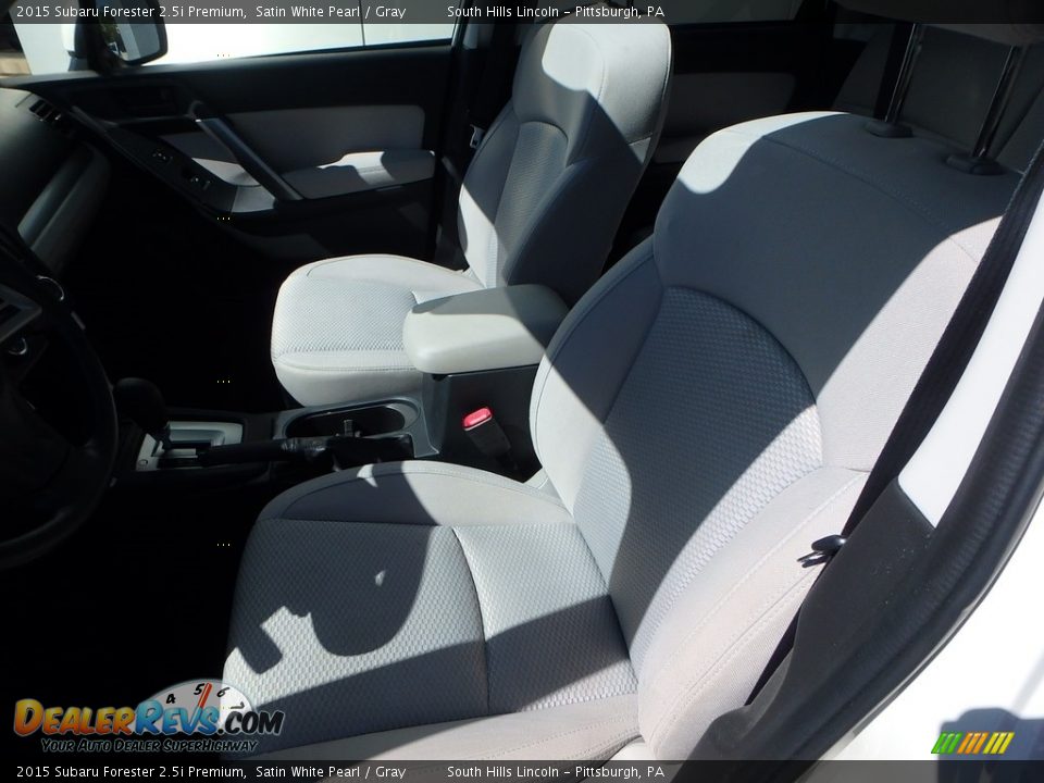 2015 Subaru Forester 2.5i Premium Satin White Pearl / Gray Photo #15