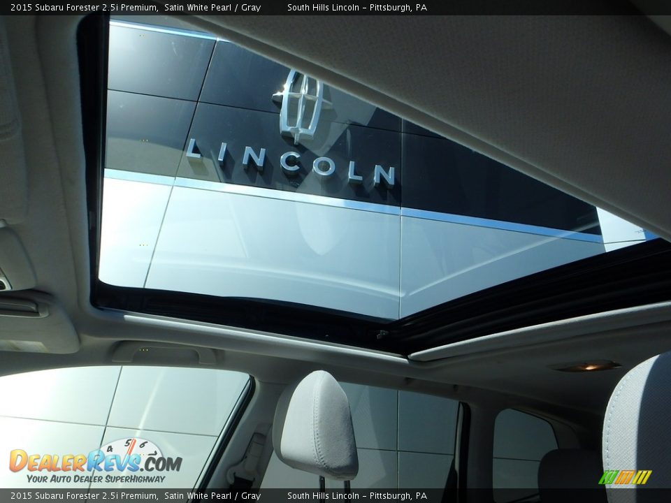 2015 Subaru Forester 2.5i Premium Satin White Pearl / Gray Photo #21