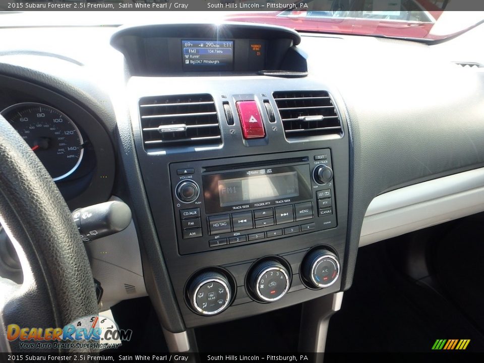 2015 Subaru Forester 2.5i Premium Satin White Pearl / Gray Photo #22