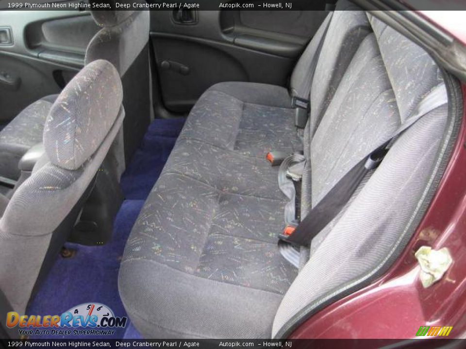 1999 Plymouth Neon Highline Sedan Deep Cranberry Pearl / Agate Photo #10