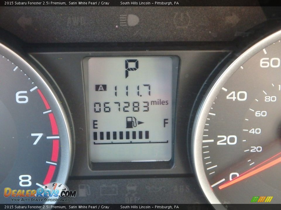 2015 Subaru Forester 2.5i Premium Satin White Pearl / Gray Photo #24