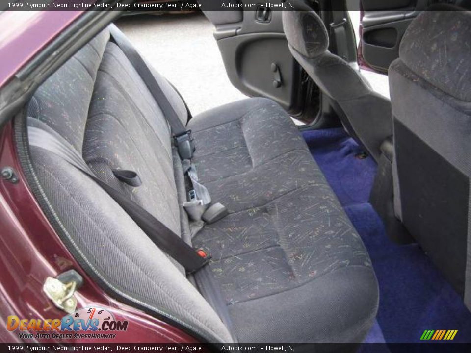 1999 Plymouth Neon Highline Sedan Deep Cranberry Pearl / Agate Photo #12