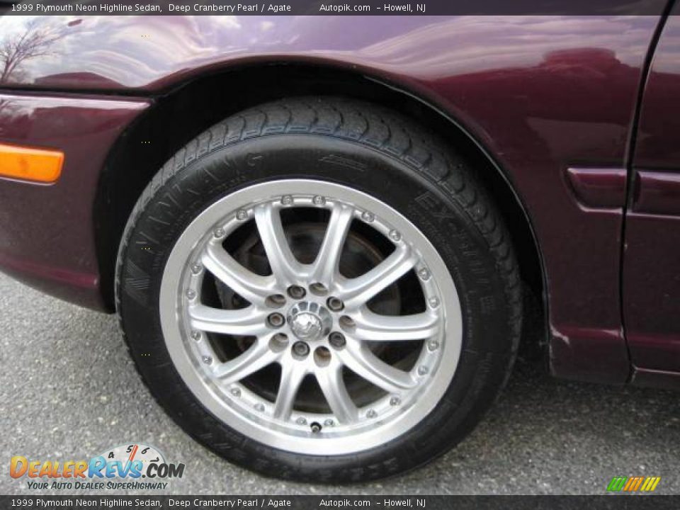 1999 Plymouth Neon Highline Sedan Deep Cranberry Pearl / Agate Photo #13