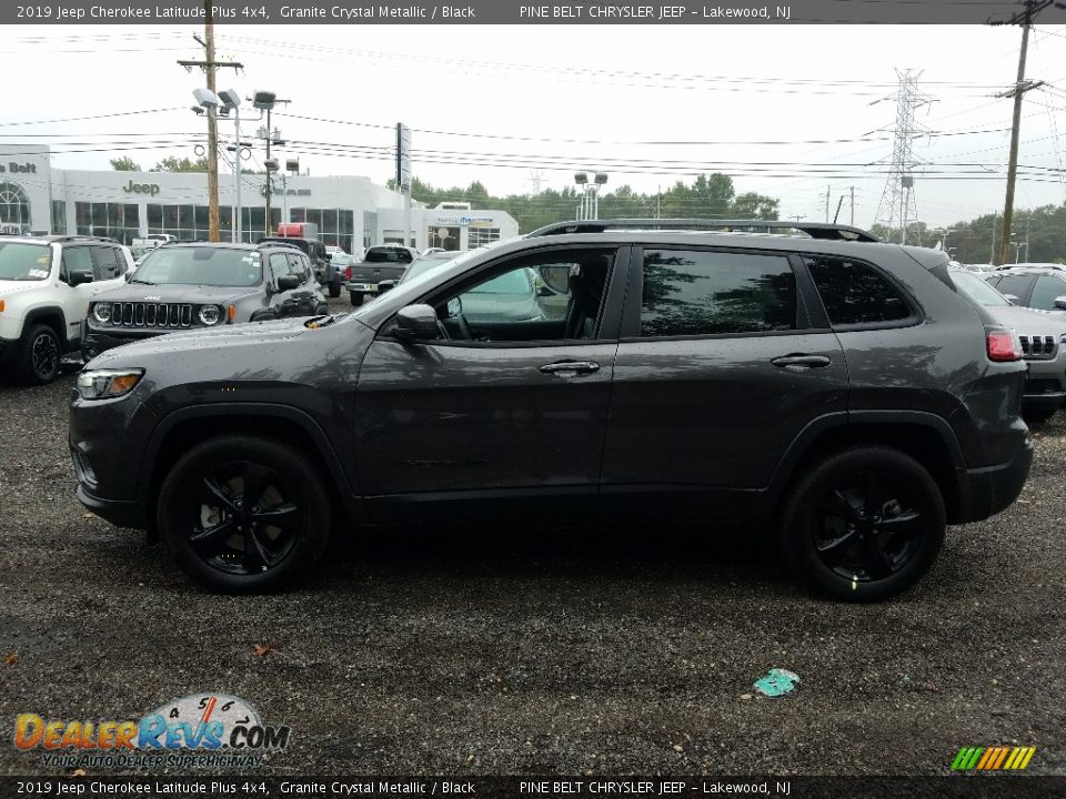 2019 Jeep Cherokee Latitude Plus 4x4 Granite Crystal Metallic / Black Photo #3