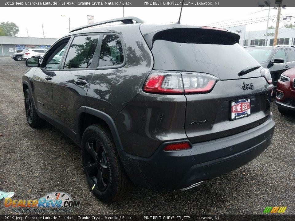 2019 Jeep Cherokee Latitude Plus 4x4 Granite Crystal Metallic / Black Photo #4