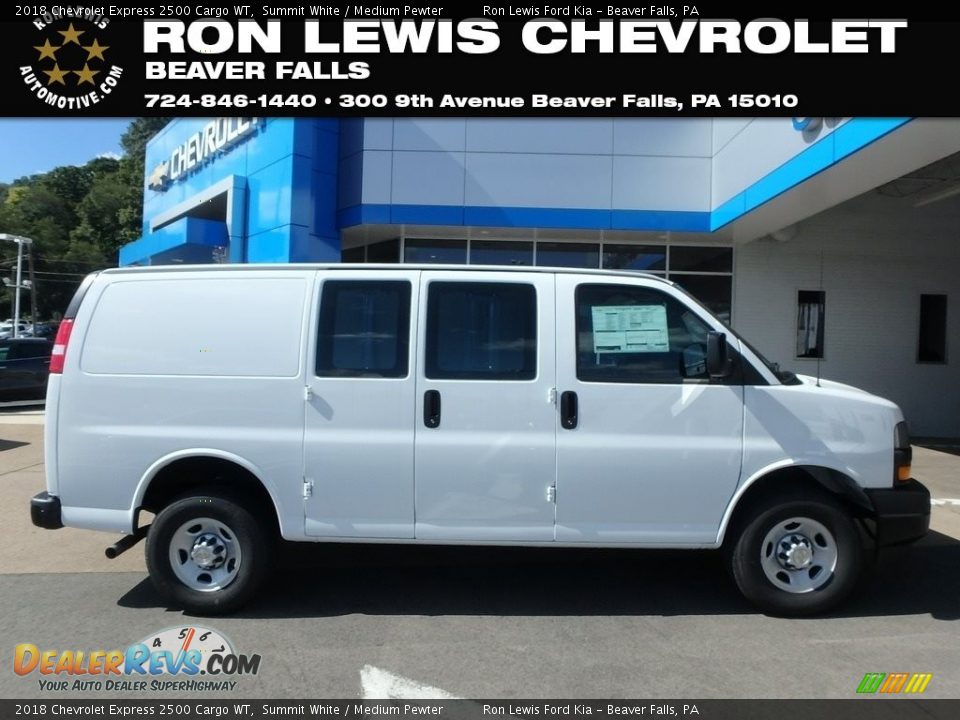 2018 Chevrolet Express 2500 Cargo WT Summit White / Medium Pewter Photo #1