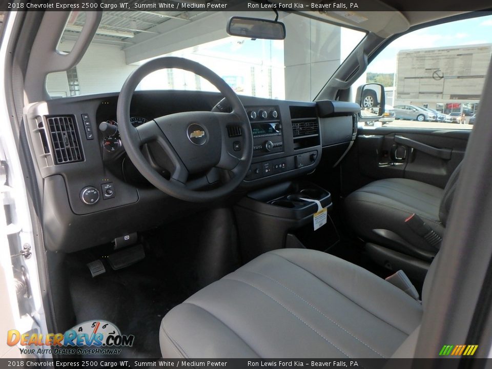 Medium Pewter Interior - 2018 Chevrolet Express 2500 Cargo WT Photo #16