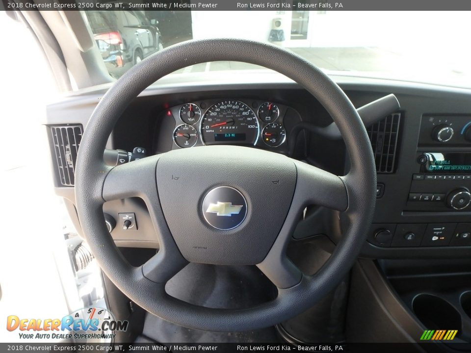 2018 Chevrolet Express 2500 Cargo WT Steering Wheel Photo #19