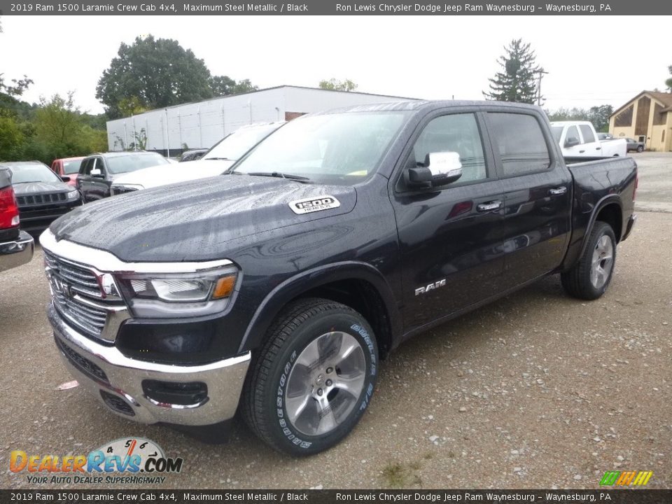 2019 Ram 1500 Laramie Crew Cab 4x4 Maximum Steel Metallic / Black Photo #1