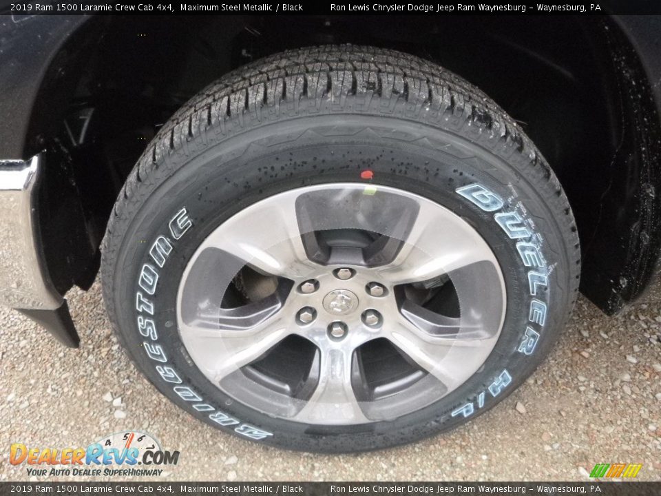 2019 Ram 1500 Laramie Crew Cab 4x4 Maximum Steel Metallic / Black Photo #2