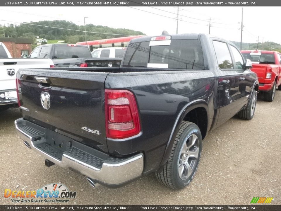 2019 Ram 1500 Laramie Crew Cab 4x4 Maximum Steel Metallic / Black Photo #5