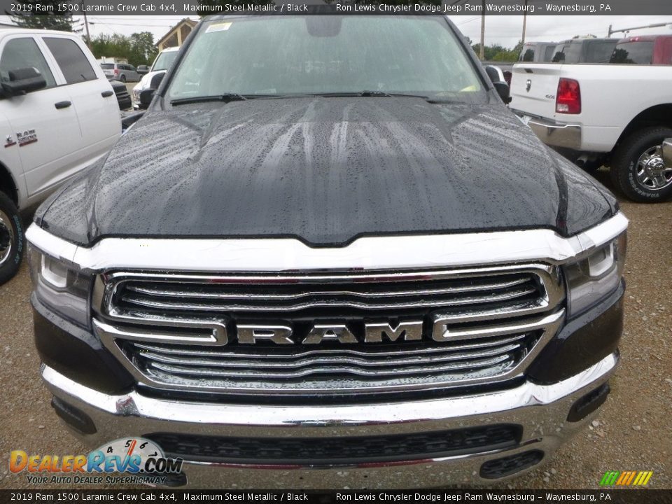 2019 Ram 1500 Laramie Crew Cab 4x4 Maximum Steel Metallic / Black Photo #11