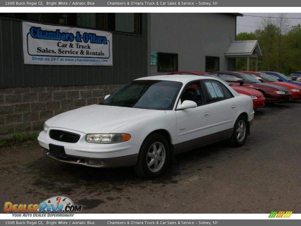 1998 Buick Regal GS Bright White / Adriatic Blue Photo #1