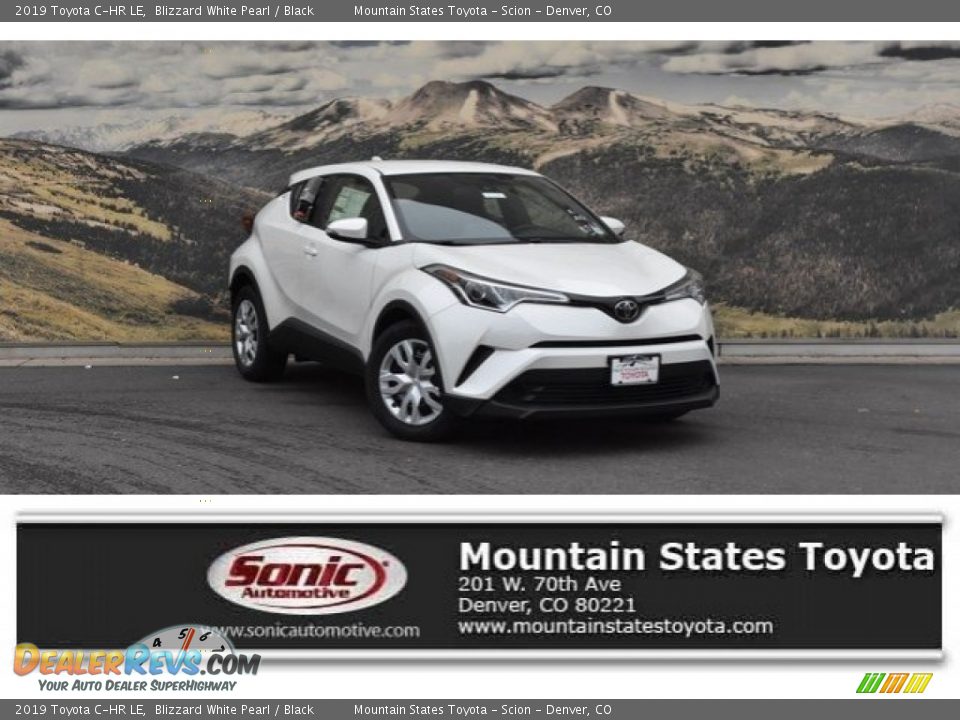 2019 Toyota C-HR LE Blizzard White Pearl / Black Photo #1