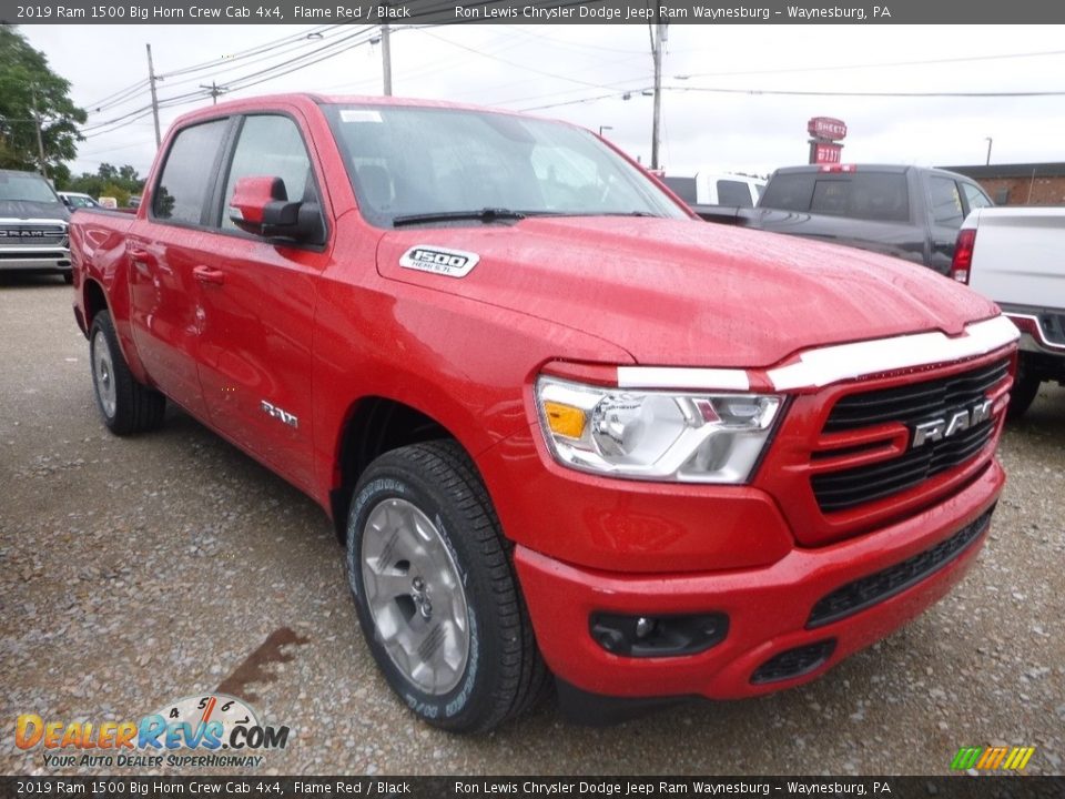 2019 Ram 1500 Big Horn Crew Cab 4x4 Flame Red / Black Photo #9