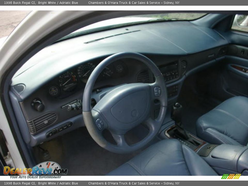 1998 Buick Regal GS Bright White / Adriatic Blue Photo #4