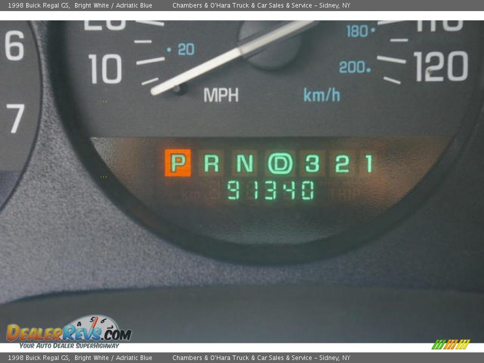 1998 Buick Regal GS Bright White / Adriatic Blue Photo #5