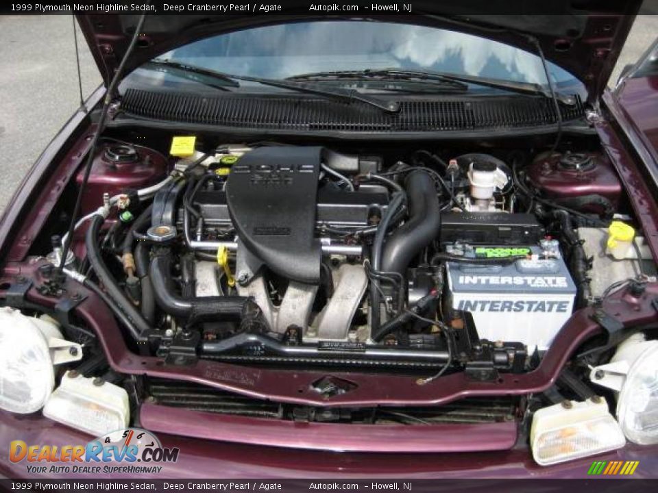 1999 Plymouth Neon Highline Sedan Deep Cranberry Pearl / Agate Photo #29
