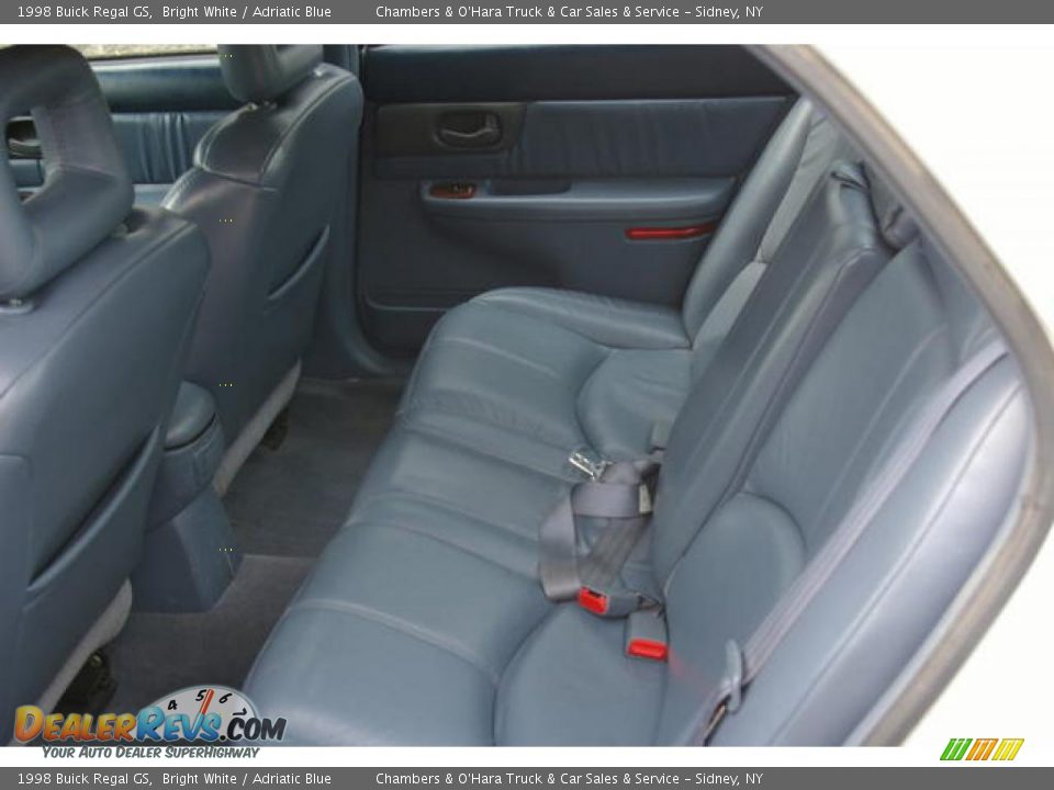 1998 Buick Regal GS Bright White / Adriatic Blue Photo #9