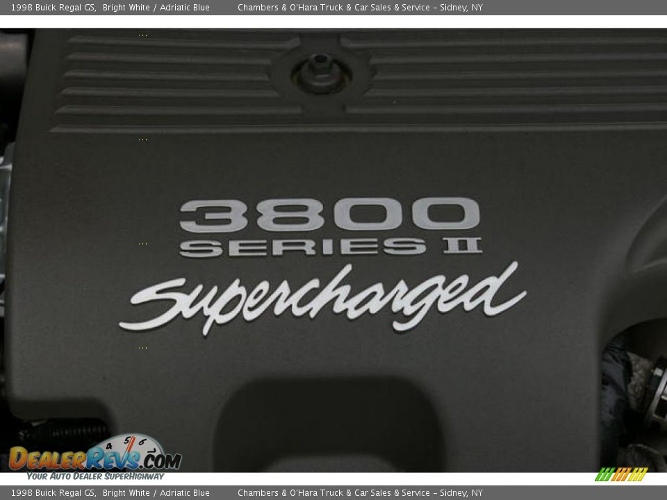 1998 Buick Regal GS Bright White / Adriatic Blue Photo #12