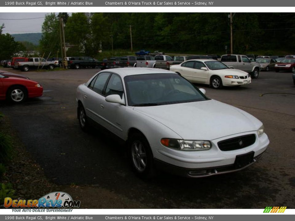 1998 Buick Regal GS Bright White / Adriatic Blue Photo #14