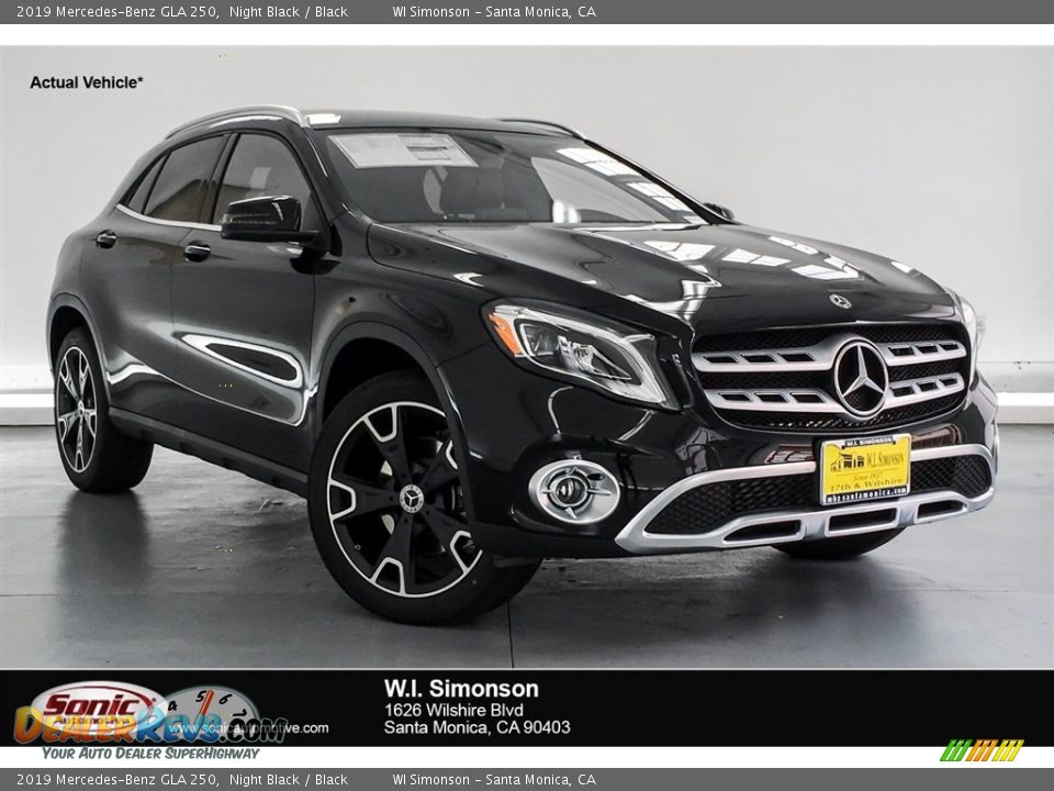 2019 Mercedes-Benz GLA 250 Night Black / Black Photo #1