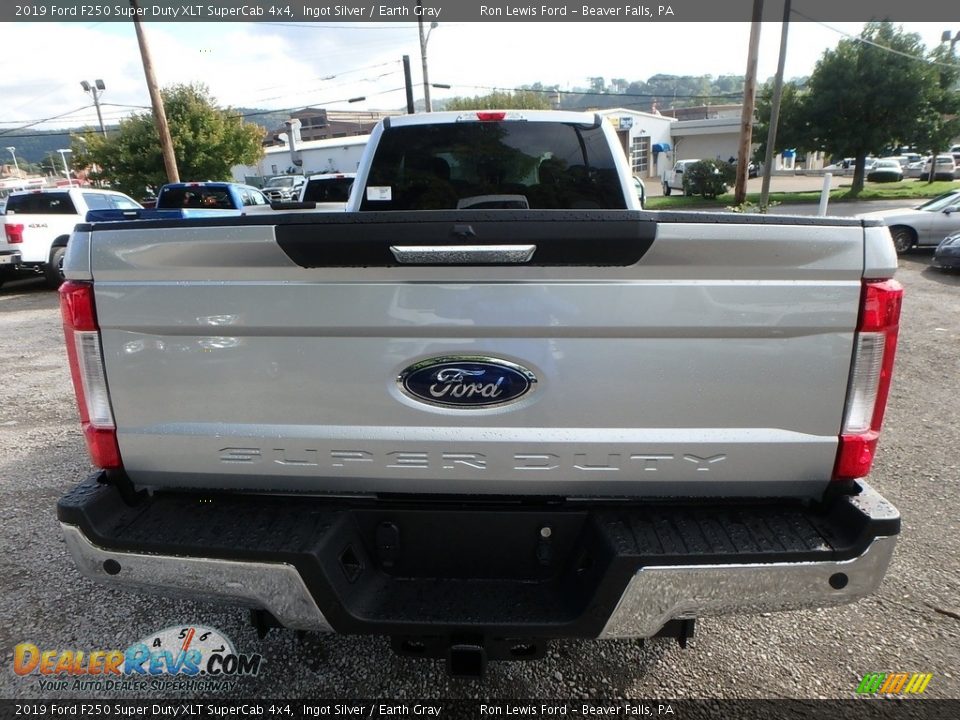 2019 Ford F250 Super Duty XLT SuperCab 4x4 Ingot Silver / Earth Gray Photo #3